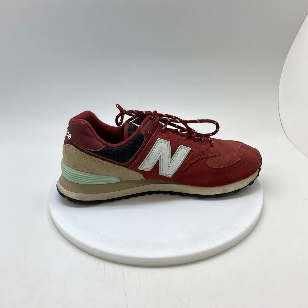 New Balance Sneakers Mens 7.5 D 574 ML574JHQ Red Athletic Casual Gym Shoes